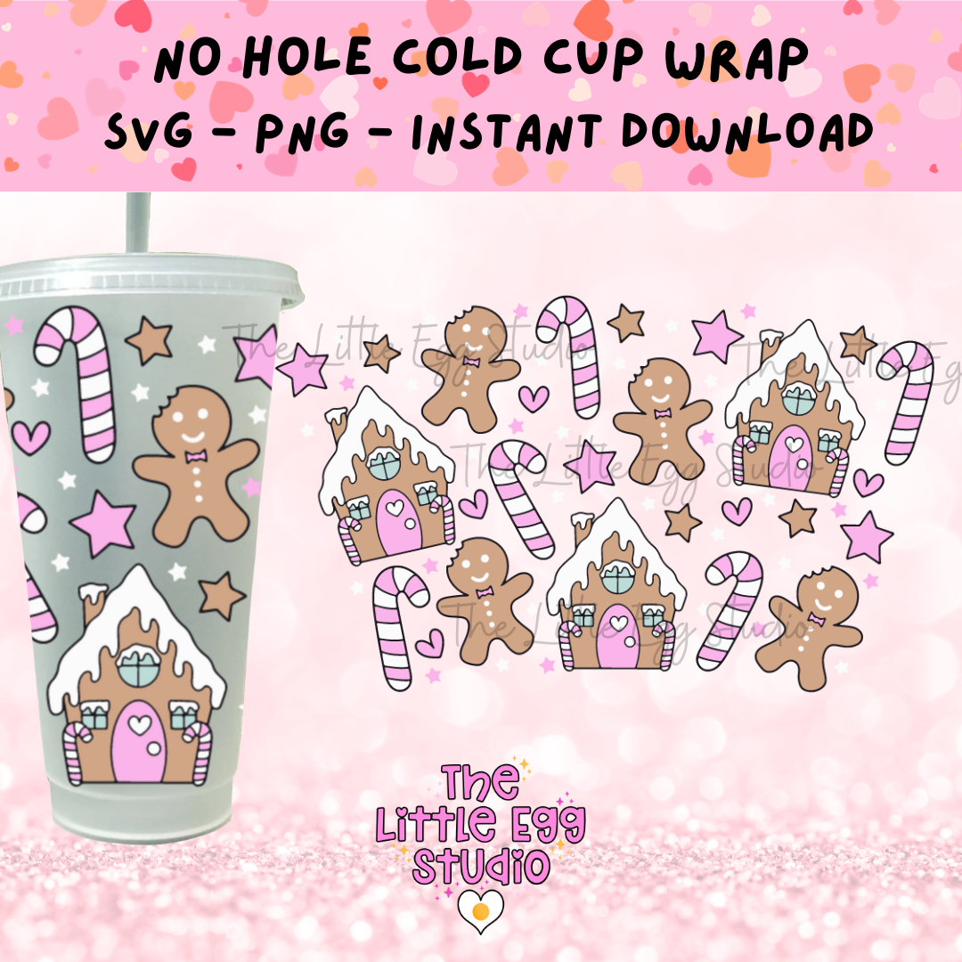 Gingerbread Christmas - cold cup wrap