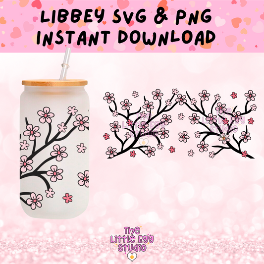 Cherry Blossom Libbey SVG