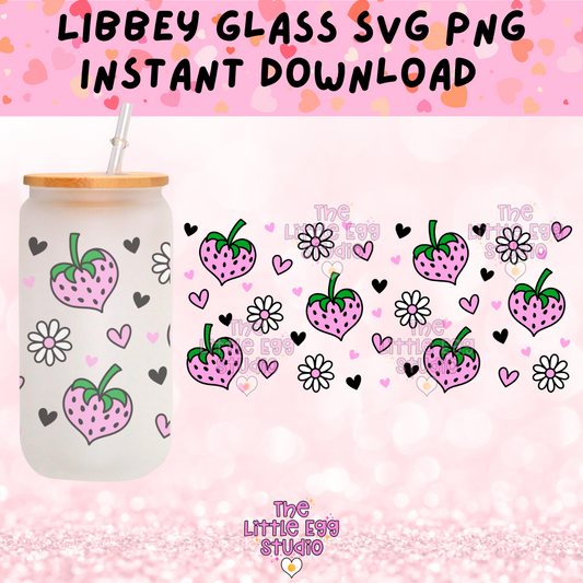 Strawberry Hearts Libbey SVG