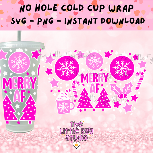 Merry AF Cold Cup SVG