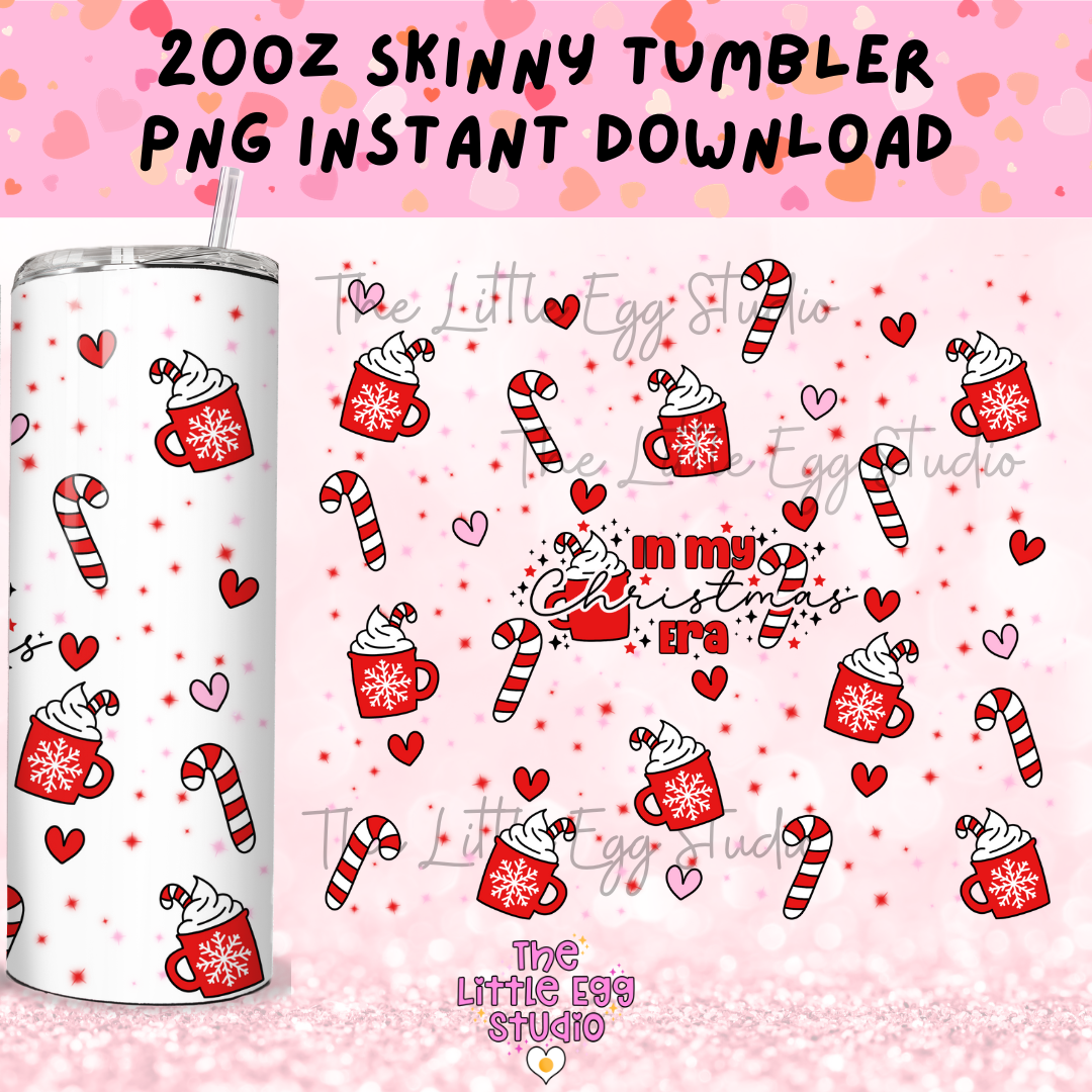 In My Christmas Era Skinny Tumbler PNG