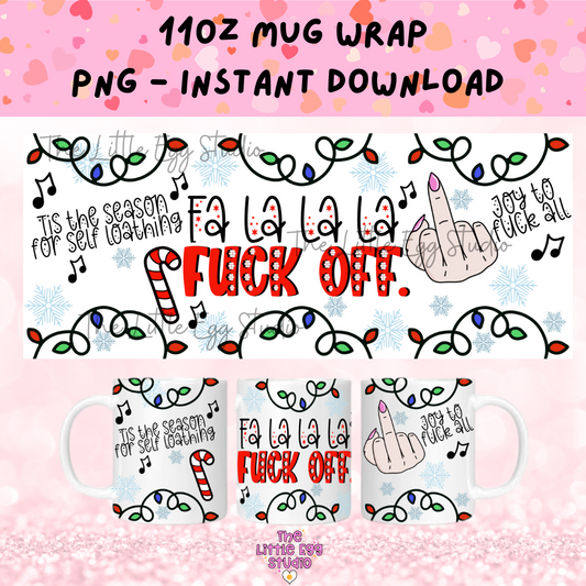 Sweary Christmas Mug PNG