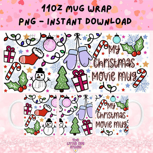 Christmas Movie Mug PNG