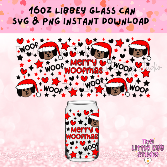 Merry Woofmas Libbey SVG