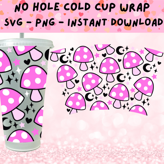 Mushroom Cold Cup SVG