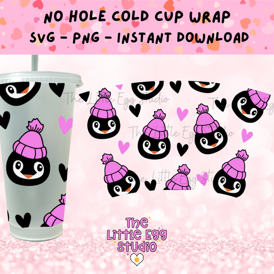 Penguin Cold Cup SVG