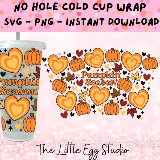 Pumpkin Season Cold Cup SVG