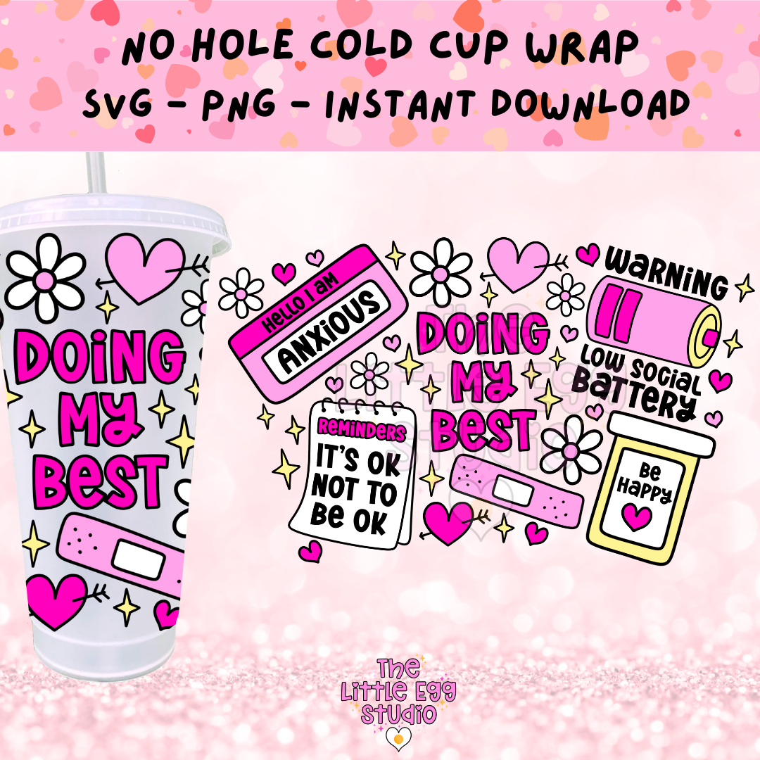 Mental Health Cold Cup SVG