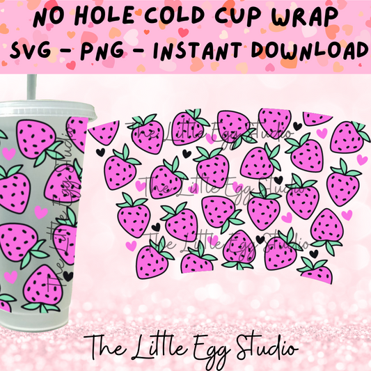 Strawberry Cold Cup SVG