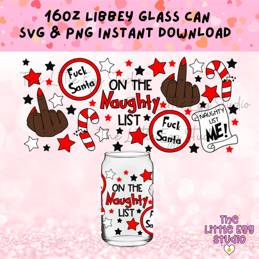 Naughty List Libbey SVG