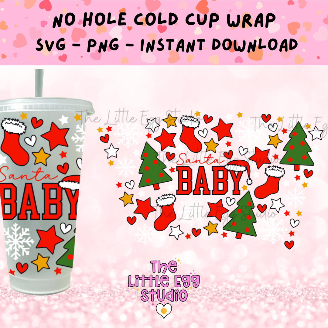 Santa Baby Cold Cup SVG