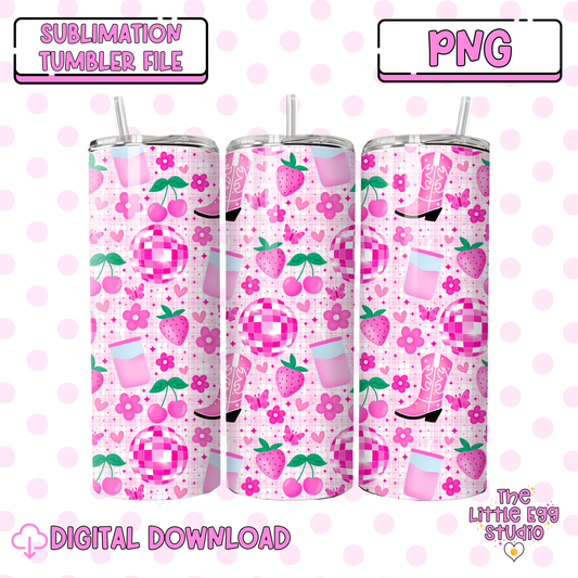 Girly Seamless Pattern PNG