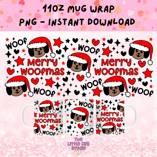 Merry Woofmas Mug PNG