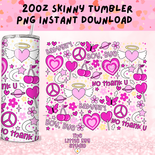 Y2K Skinny Tumbler PNG