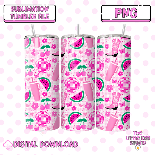 Girly Seamless Pattern PNG