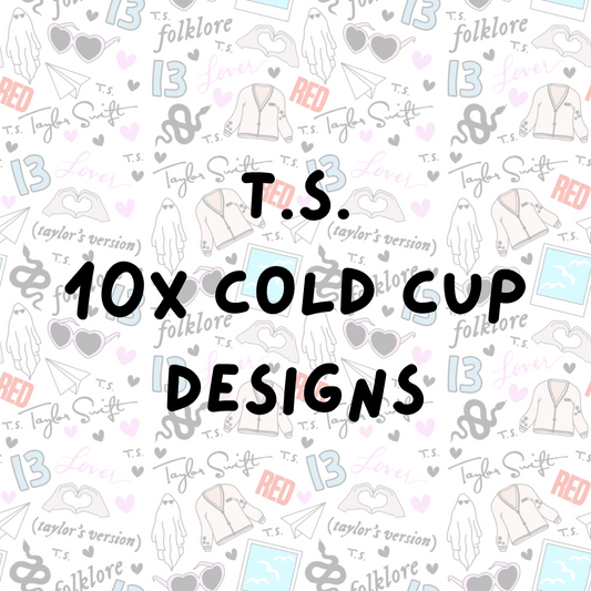 T. S. Cold Cup Designs x10 (tips optional)