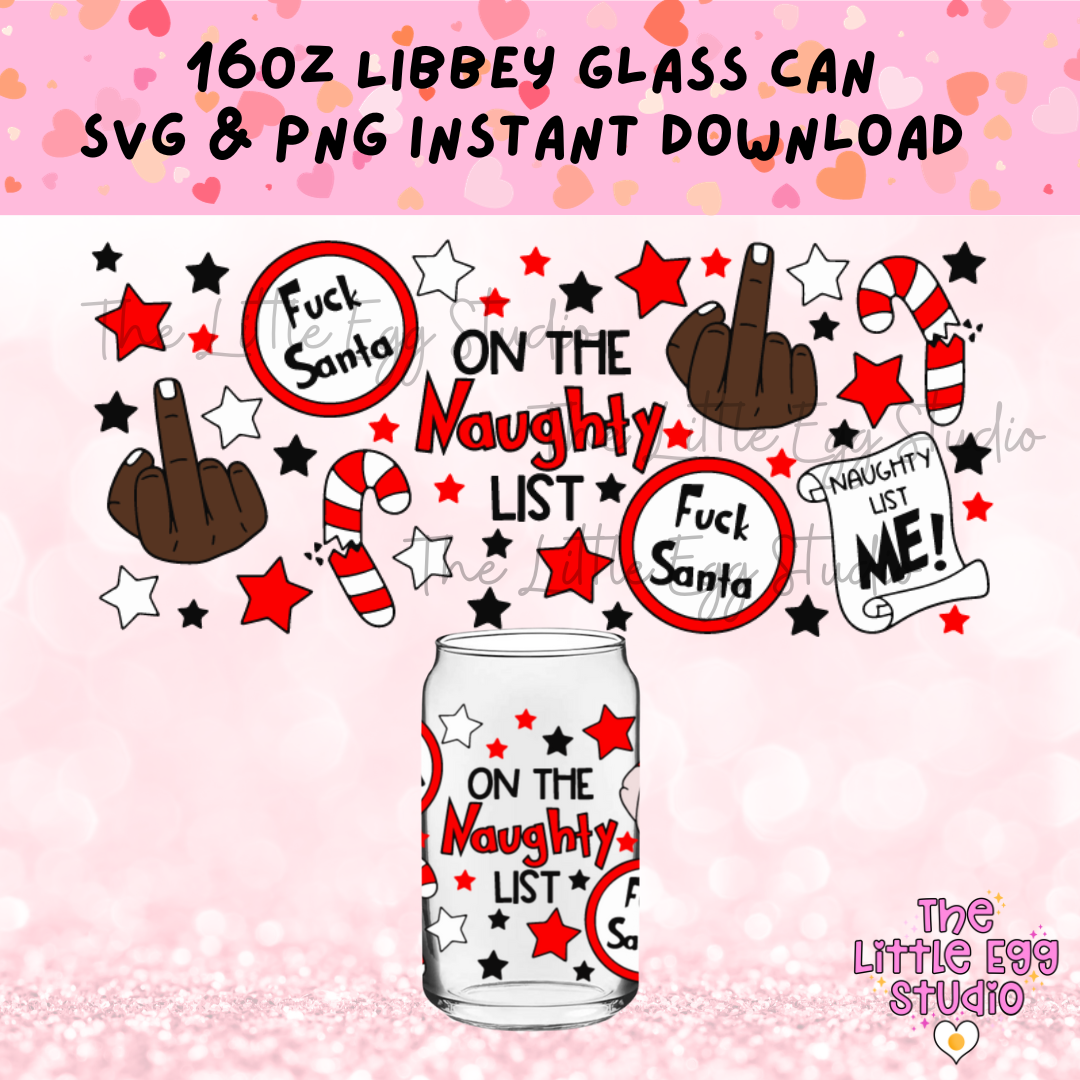 Naughty List Libbey SVG