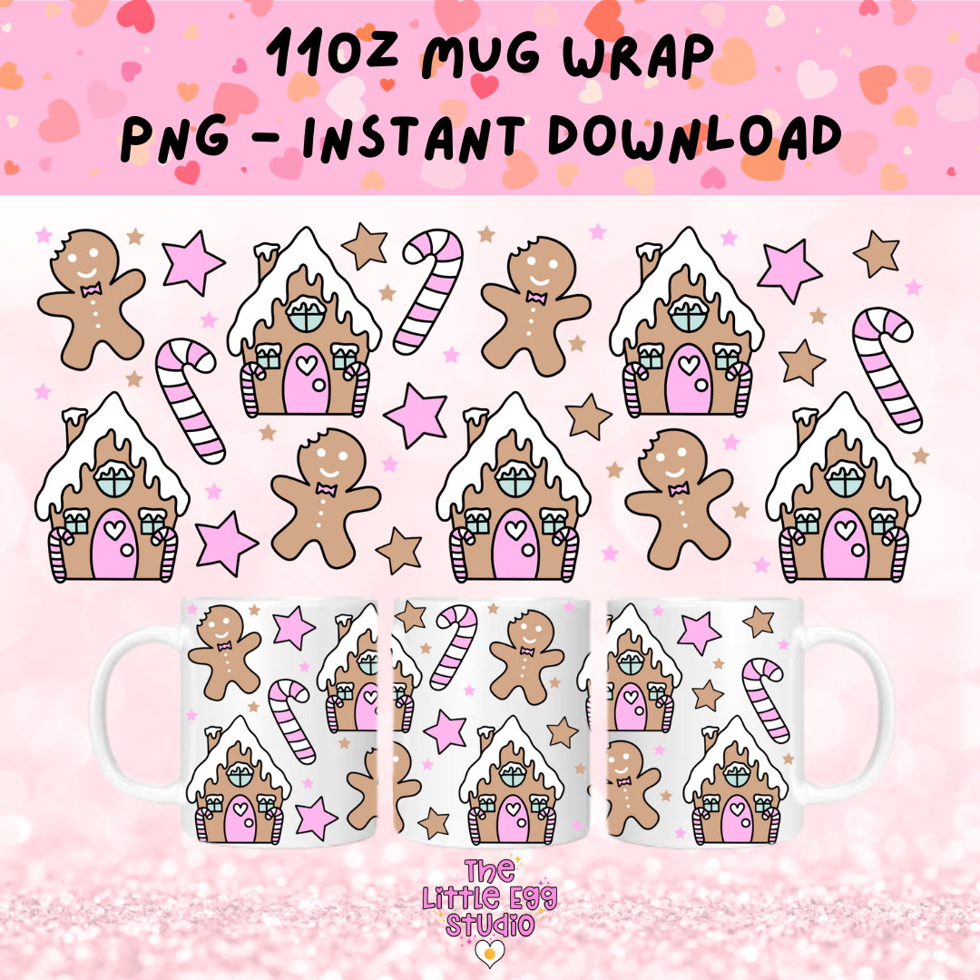 Gingerbread House Mug PNG