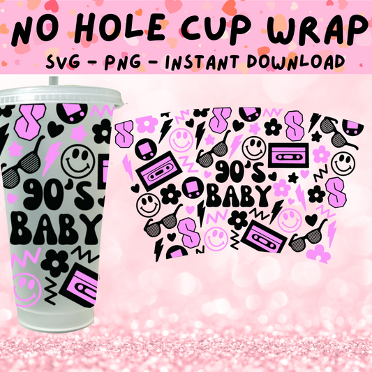 90s Baby Cold Cup SVG