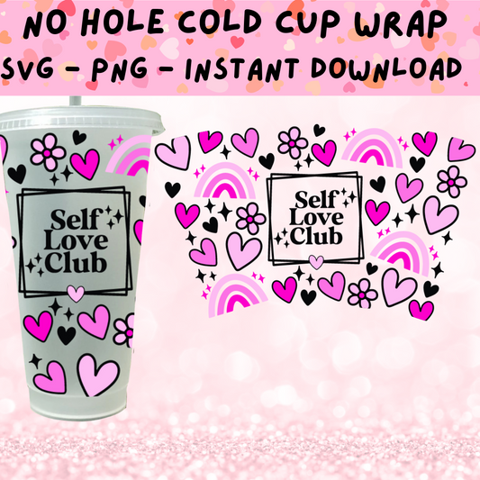 Self Love Club Cold Cup SVG