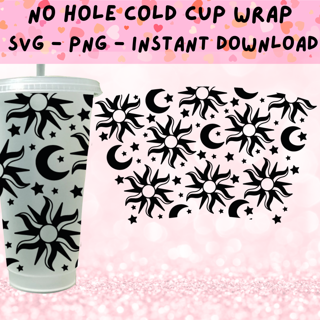 Sun & Moon Cold Cup SVG