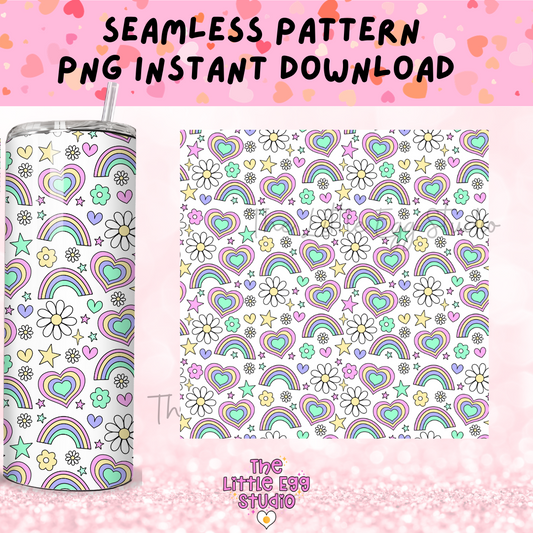 Pastel Seamless Pattern PNG