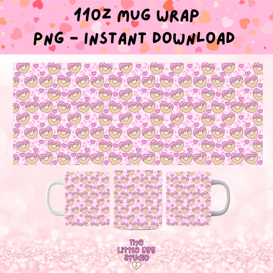 Cookie Heart Mug PNG