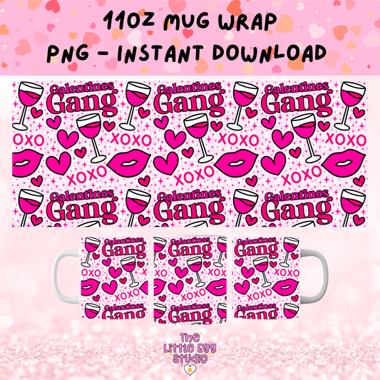 Galentines Gang Mug PNG