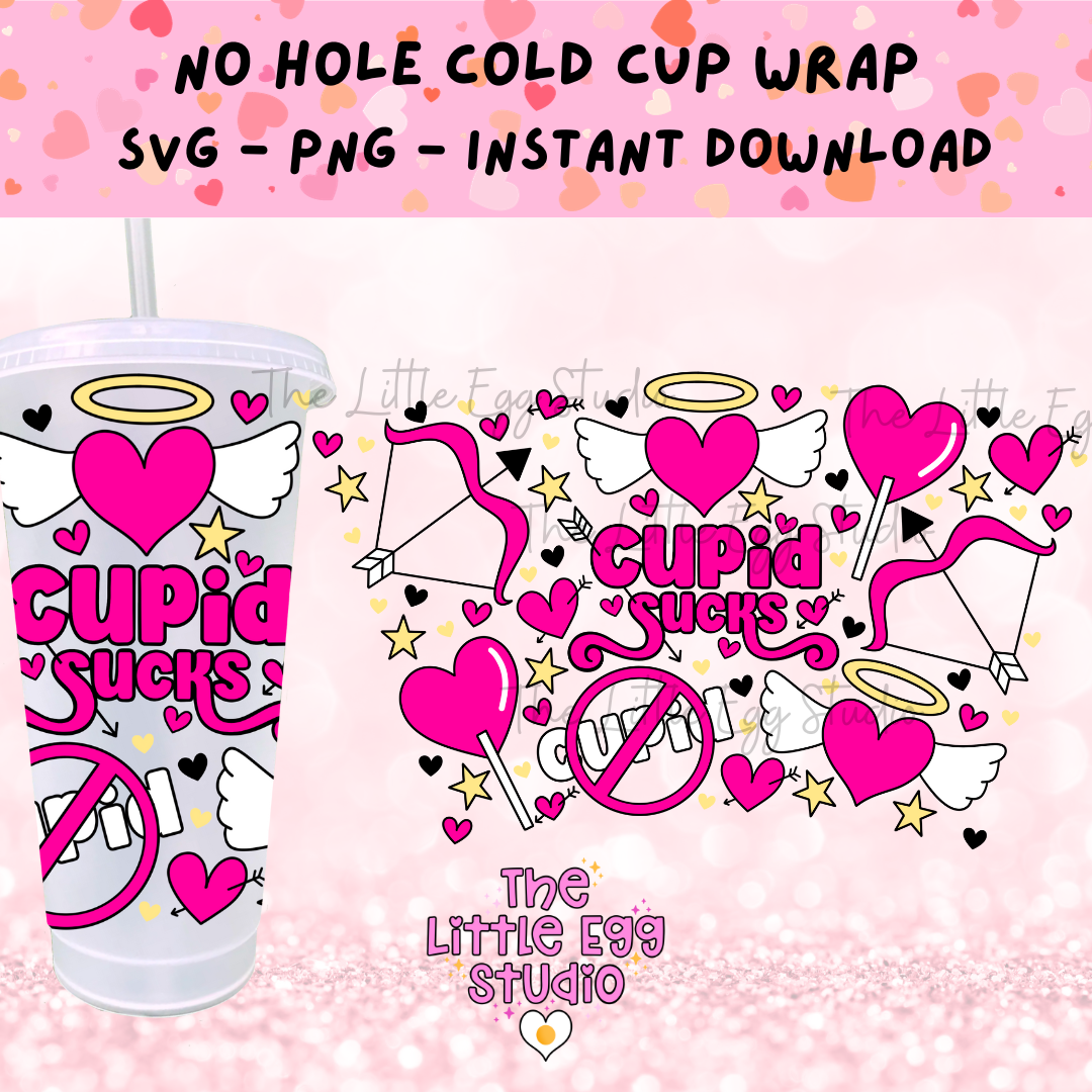 Cupid Sucks Cold Cup SVG