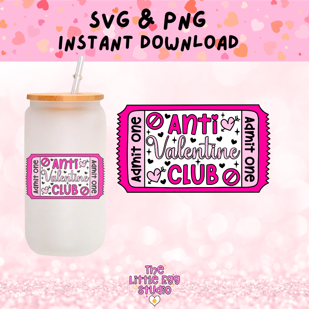 Anti Valentine Club SVG & PNG