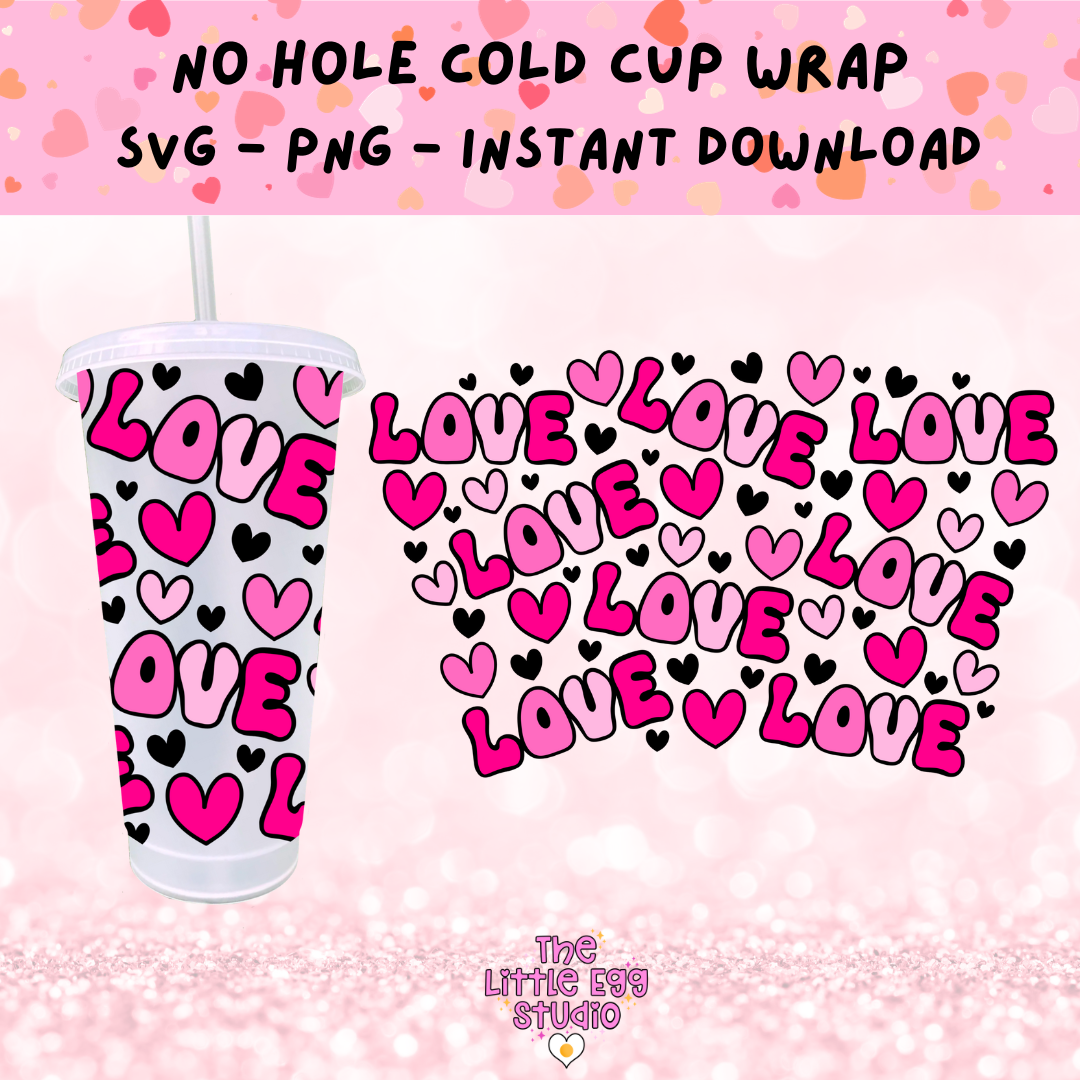 Love Cold Cup SVG