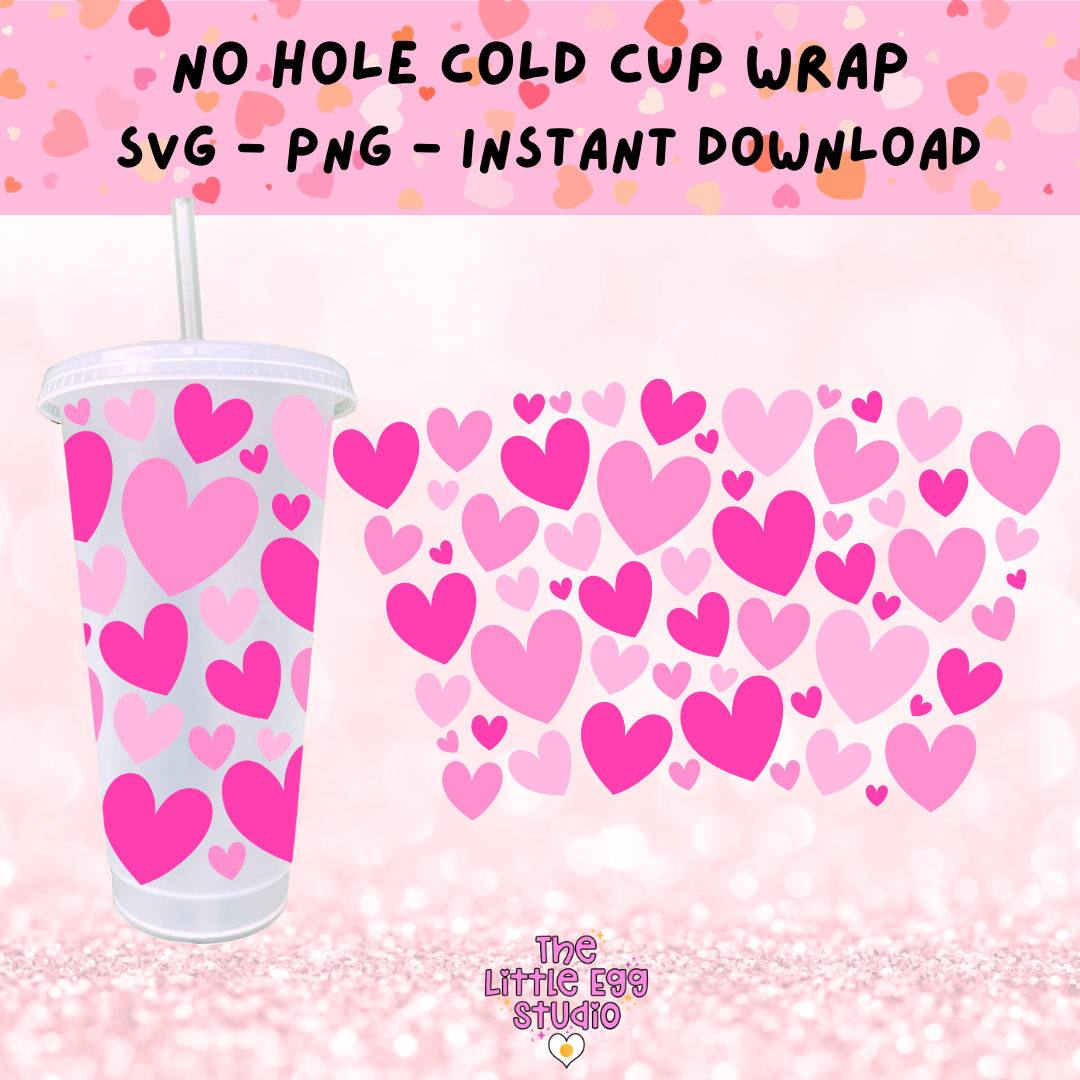 Hearts Cold Cup SVG