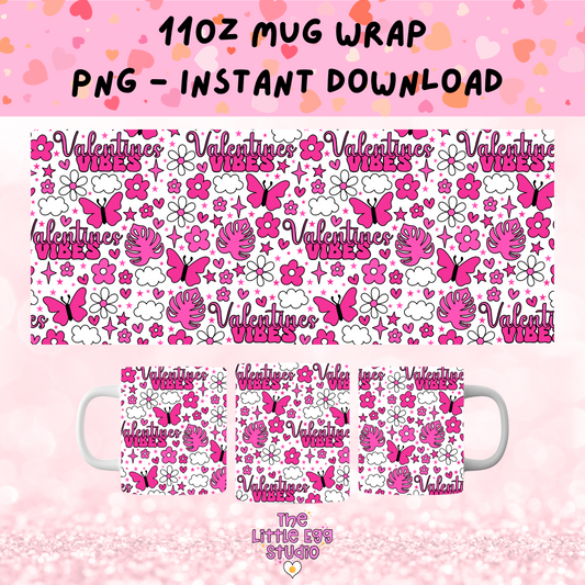 Valentines Vibes Mug PNG