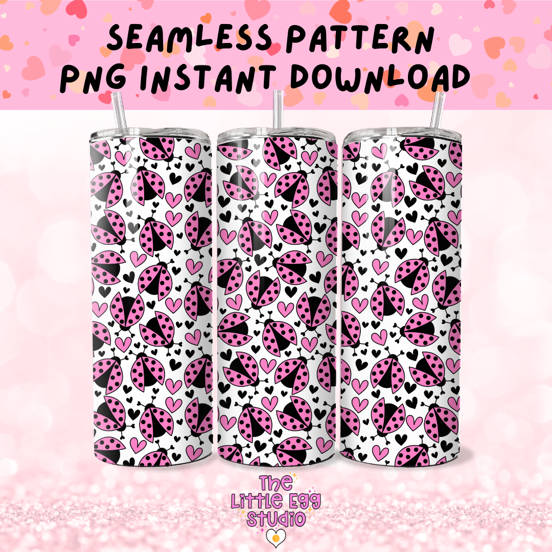 Ladybird Seamless Pattern PNG