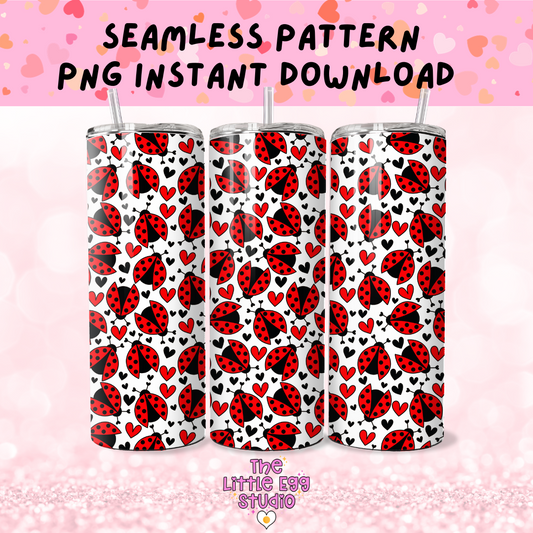 Ladybird Seamless Pattern PNG