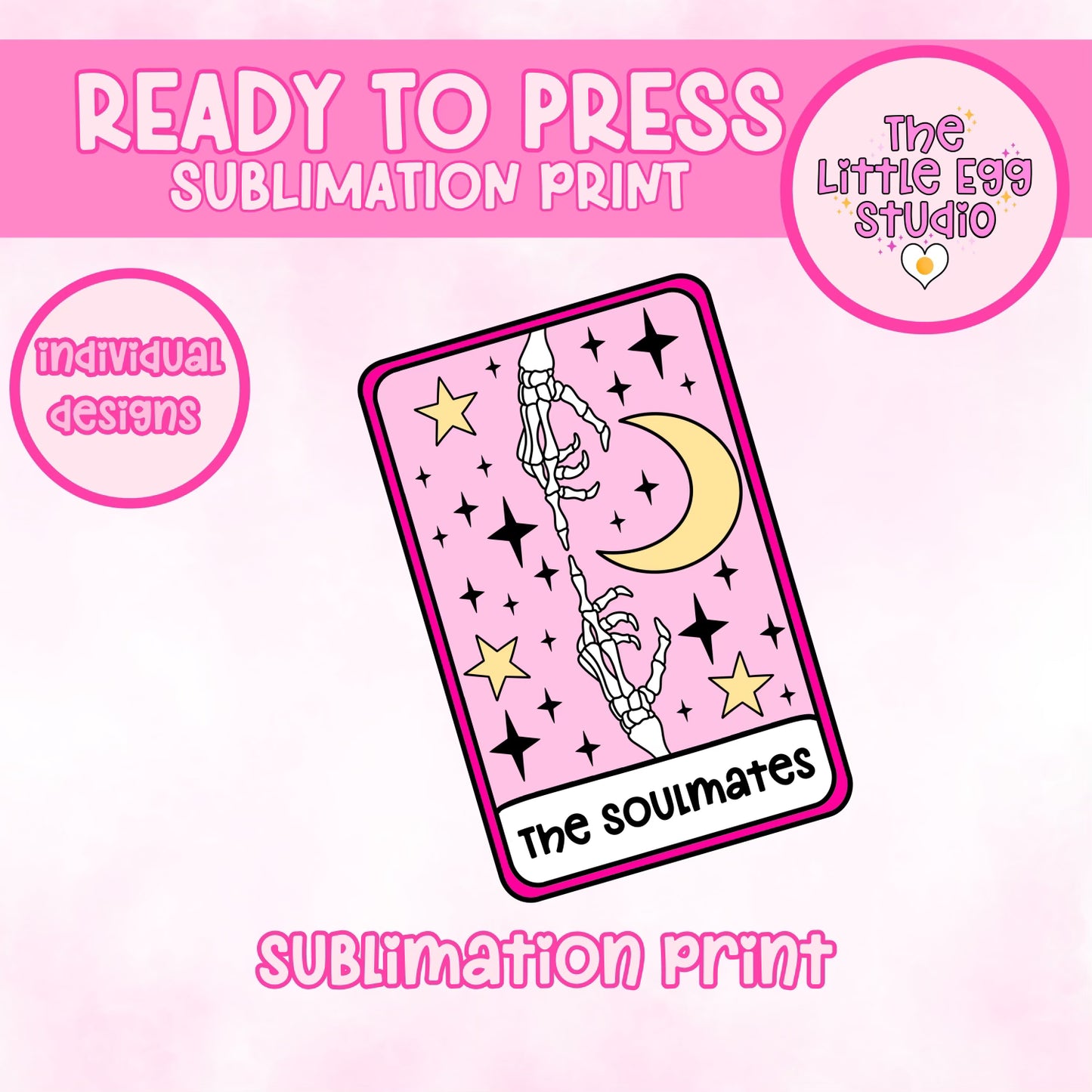 The Soulmates Tarot Card Sublimation Print