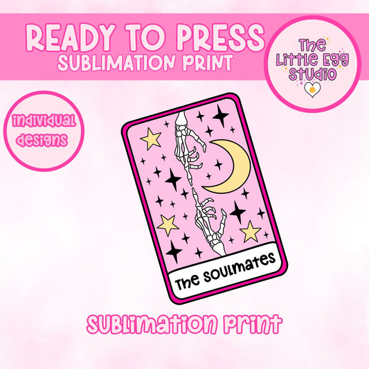 The Soulmates Tarot Card Sublimation Print