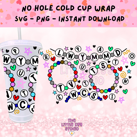 TS Friendship Bracelet Cold Cup SVG