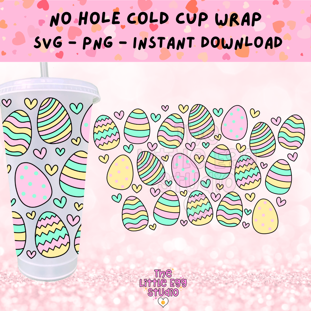 Easter Egg Cold Cup SVG