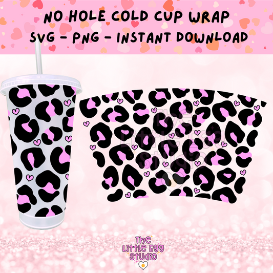 Leopard Print Cold Cup SVG