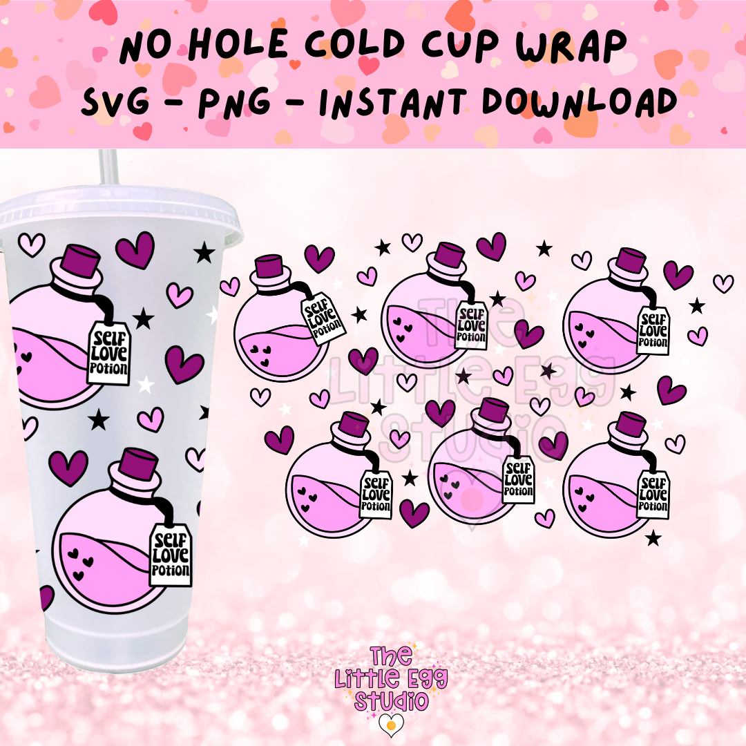 Self Love Potion Cold Cup SVG