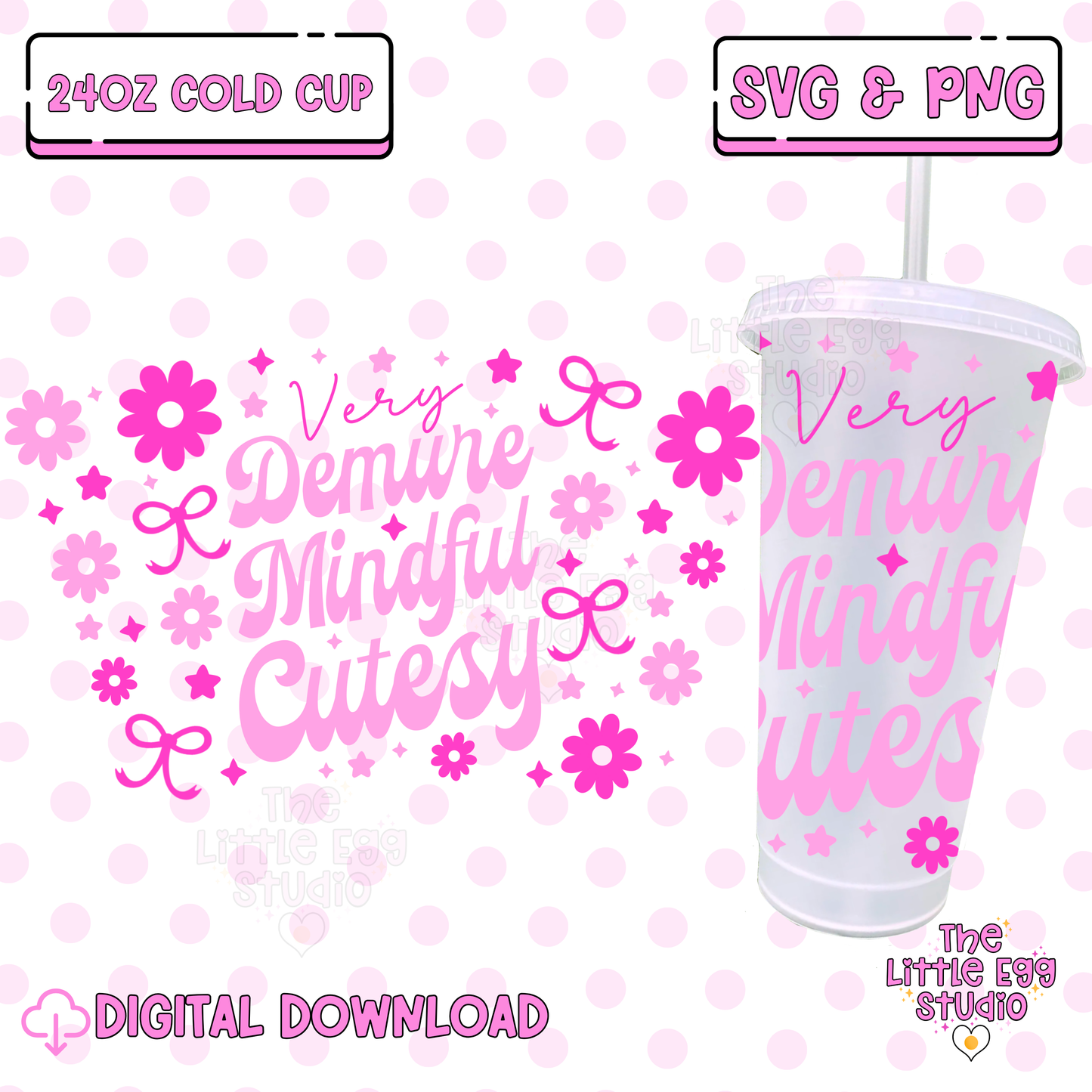 Very Demure Cold Cup SVG