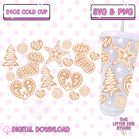 Christmas Cookie Cold Cup SVG