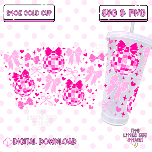 Disco Bows Cold Cup SVG