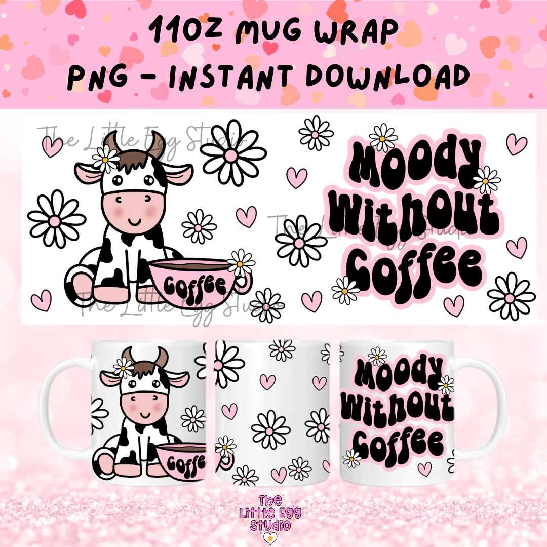 Moody Without Coffee Mug PNG