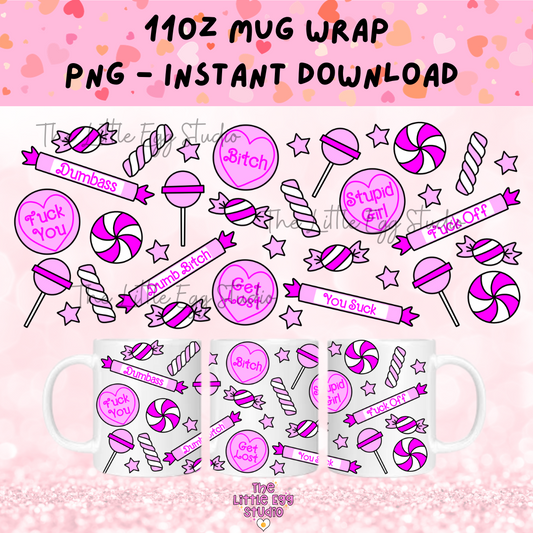 Sweary Candy Mug PNG