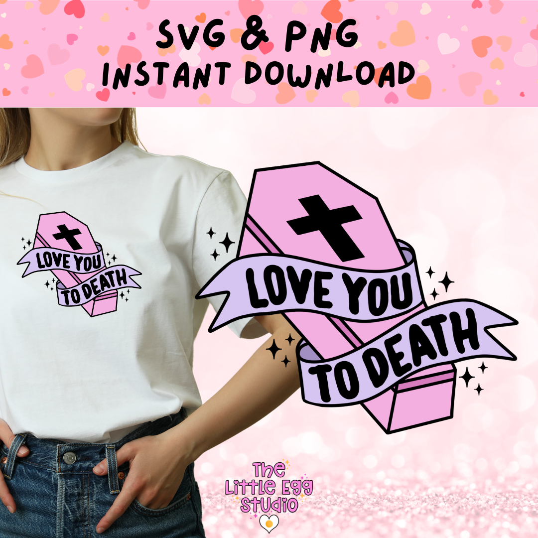 Pink Coffin SVG & PNG