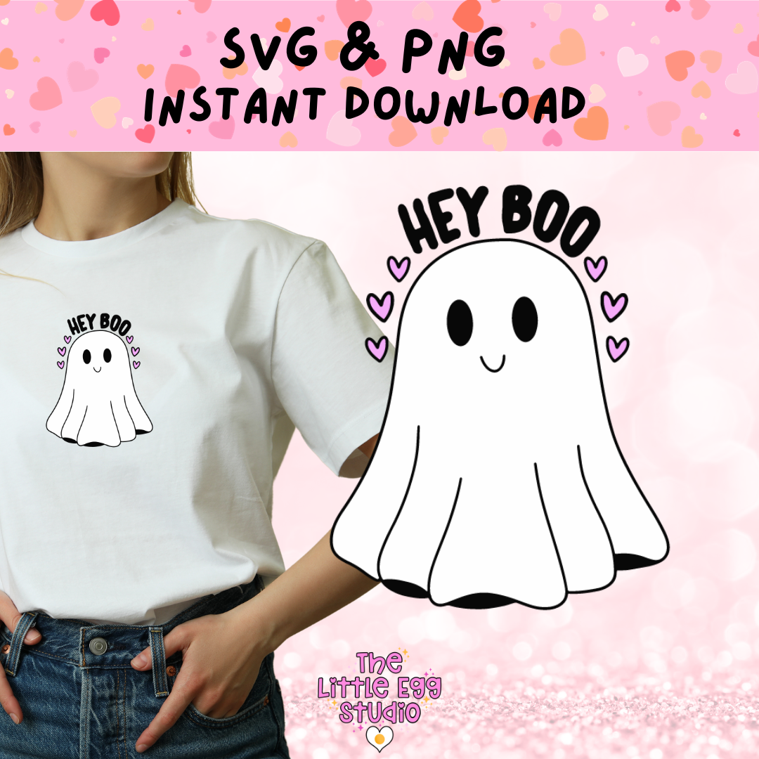 Hey Boo SVG & PNG