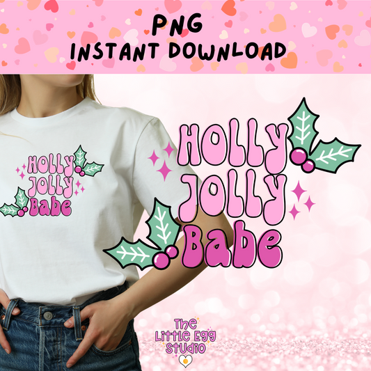 Holly Jolly Babe PNG