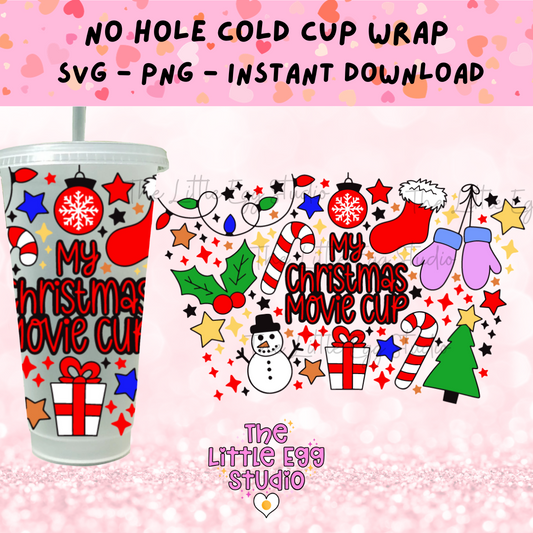 Christmas Movie Cold Cup SVG